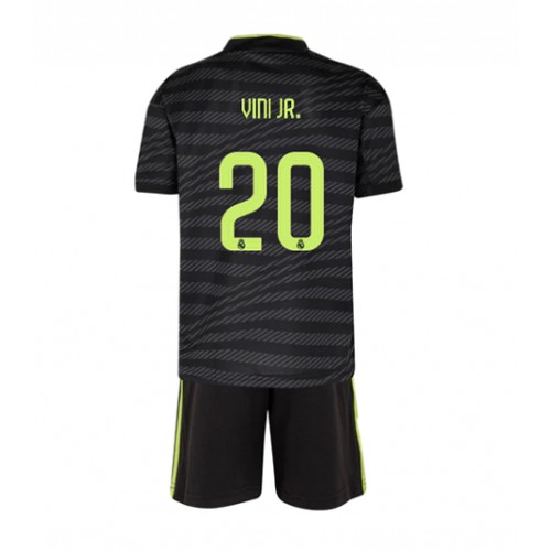 Dres Real Madrid Vinicius Junior #20 Rezervni za djecu 2022-23 Kratak Rukav (+ kratke hlače)